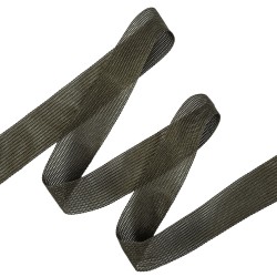 Окантовочная лента-бейка, цвет Тёмно-Серый 22мм (на отрез)  в Орле