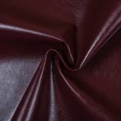 Ткань Дерматин (Кожзам) для мебели, цвет Бордовый (на отрез)  в Орле