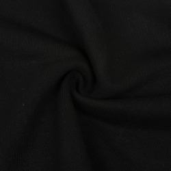 Ткань Футер 3-х нитка, Петля, цвет Черный (на отрез)  в Орле