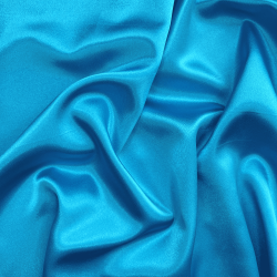 *Ткань Атлас-сатин, цвет Голубой (на отрез)  в Орле
