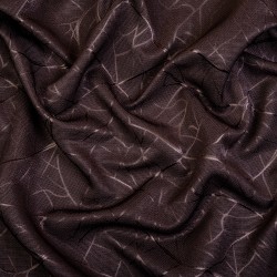 Ткань Блэкаут для штор &quot;Ледовое тиснение цвет Темно-Коричневый&quot; (на отрез)  в Орле