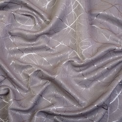 Ткань Блэкаут для штор светозатемняющая 75% &quot;Ледовое тиснение цвет Серый&quot; (на отрез)  в Орле