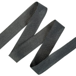 Окантовочная лента-бейка, цвет Чёрный 22мм (на отрез)  в Орле
