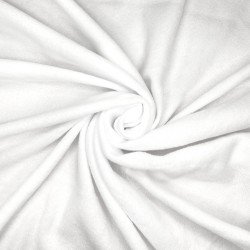 Флис Односторонний 130 гр/м2, цвет Белый (на отрез)  в Орле