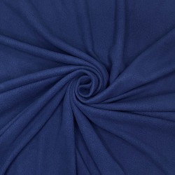 Ткань Флис Односторонний 130 гр/м2, цвет Темно-синий (на отрез)  в Орле