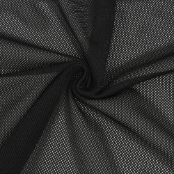 Трикотажная Сетка 75 г/м2, цвет Черный (на отрез)  в Орле
