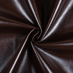 Ткань Дерматин (Кожзам) для мебели, цвет Темно-Коричневый (на отрез)  в Орле