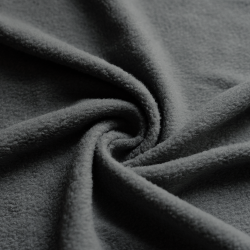 Ткань Флис Односторонний 130 гр/м2, цвет Серый (на отрез)  в Орле