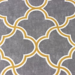 Интерьерная ткань Дак (DUCK), принт &quot;Орнамент на Сером&quot; (на отрез)  в Орле