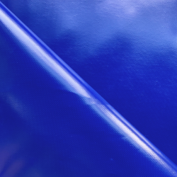 Ткань ПВХ 450 гр/м2, Синий (Ширина 160см), на отрез  в Орле
