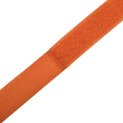 Контактная лента 25мм цвет Оранжевый (велькро-липучка, на отрез)  в Орле