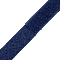 Контактная лента 25мм цвет Тёмно-Синий (Велькро-липучка), на отрез  в Орле