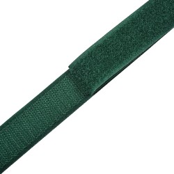 Контактная лента 25мм цвет Зелёный (велькро-липучка, на отрез)  в Орле