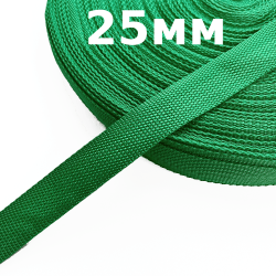 Лента-Стропа 25мм, цвет Зелёный (на отрез)  в Орле